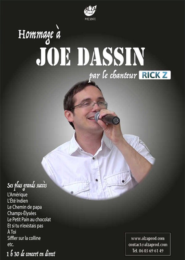 Affiche hommage à Joe Dassin